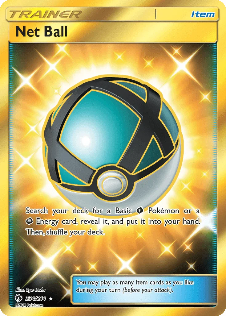 234, Holofoil, Item, Secret Rare, Sun & Moon: Lost Thunder Net Ball (234/214) [Sun & Moon: Lost Thunder] - Trading Card World