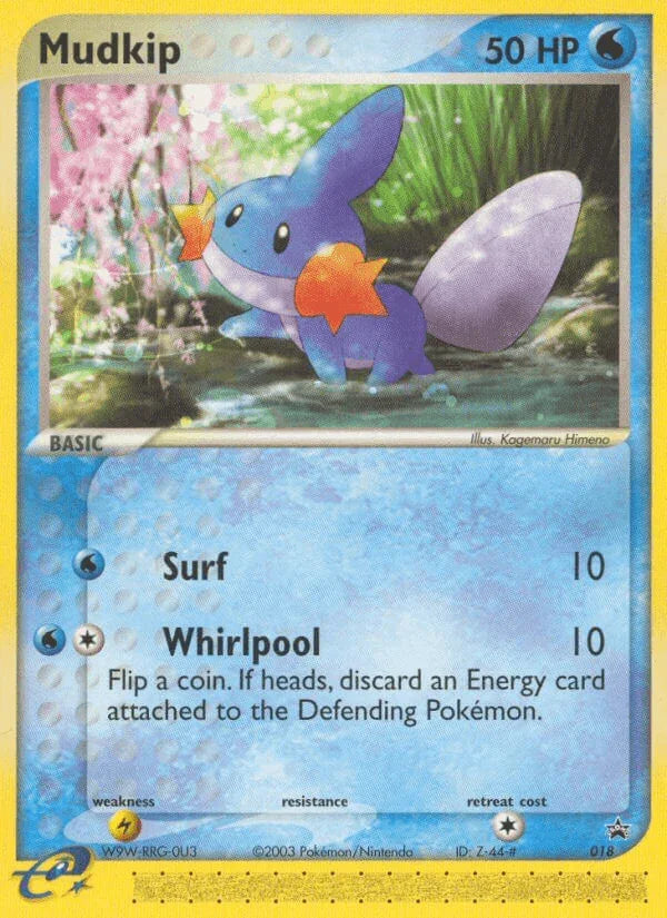 018, Lightning[×2], Nintendo: Black Star Promos, Normal, Promo, Water Mudkip (018) [Nintendo: Black Star Promos] - Trading Card World
