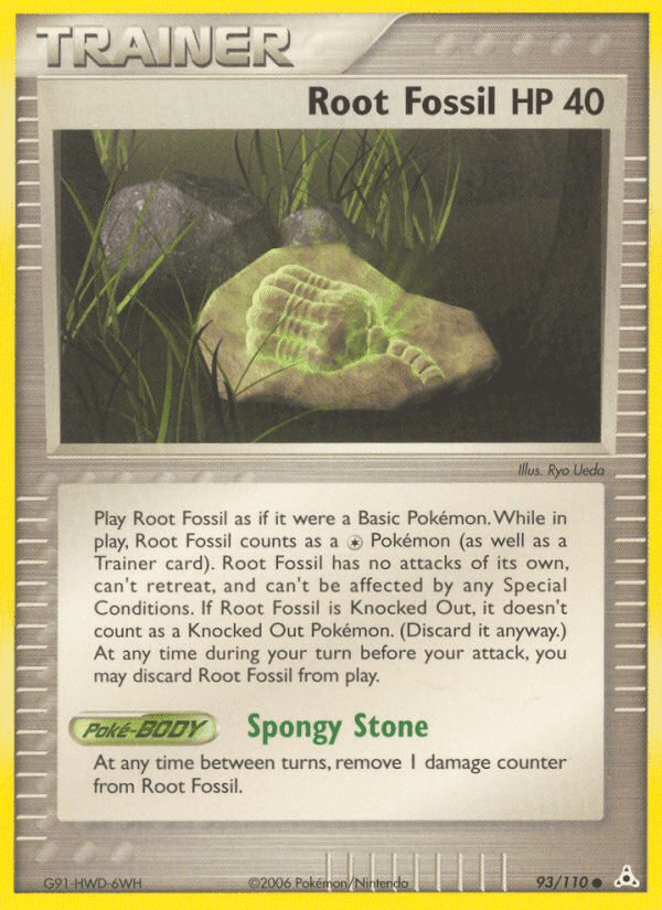 93, Common, EX: Holon Phantoms, Item, Normal Root Fossil (93/110) [EX: Holon Phantoms] - Trading Card World