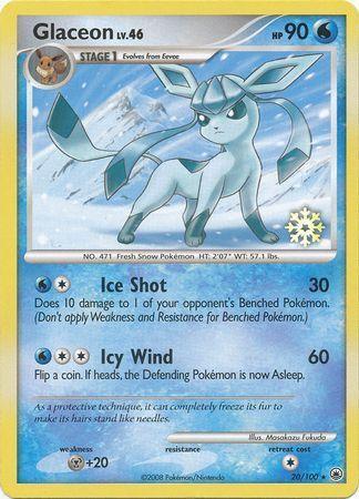 20, Countdown Calendar Promos, Metal[+20], Normal, Promo, Water Glaceon (20/100) [Countdown Calendar Promos] - Trading Card World