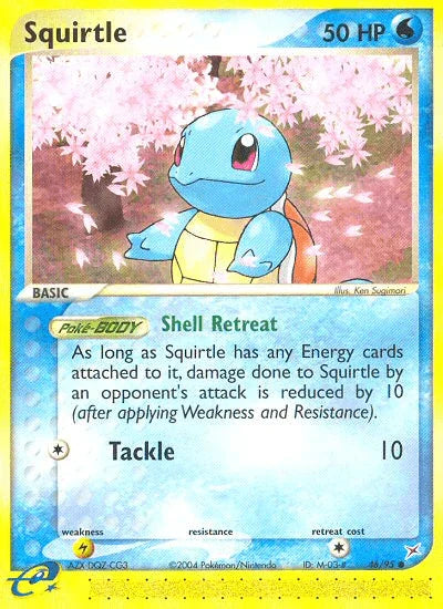46, Common, EX: Team Magma vs Team Aqua, Lightning[×2], Normal, Reverse Holofoil, Water Squirtle (46/95) [EX: Team Magma vs Team Aqua] - Trading Card World
