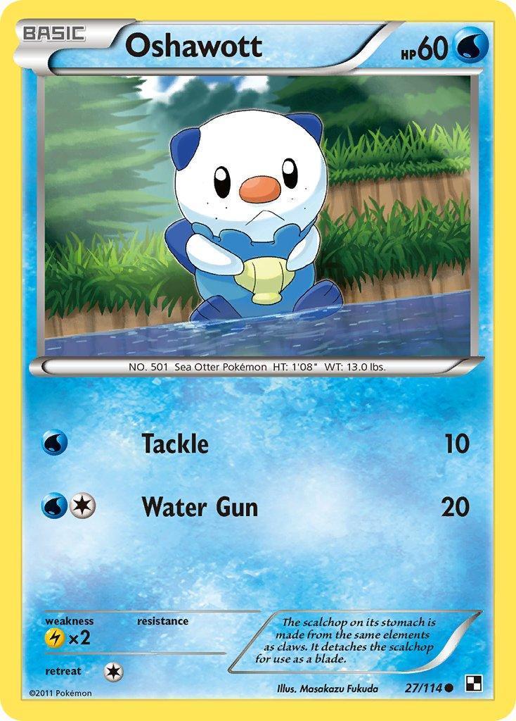 27, Alternate Art Promos, Holofoil, Lightning[×2], Promo, Water Oshawott (27/114) [Alternate Art Promos] - Trading Card World