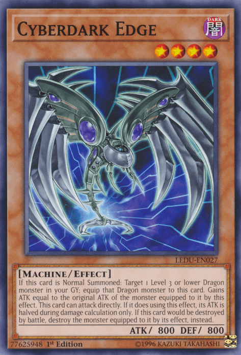 1st Edition, Common, Dark, Effect Monster, Legendary Duelists, Machine Cyberdark Edge [LEDU-EN027] Common - Trading Card World