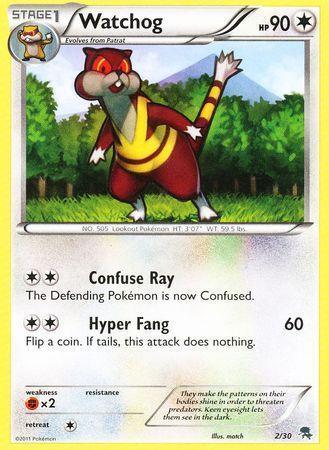 Black & White: Trainer Kit - Zoroark, Colorless, Fighting[×2], Normal, Promo Watchog (2/30) [Black & White: Trainer Kit - Zoroark] - Trading Card World