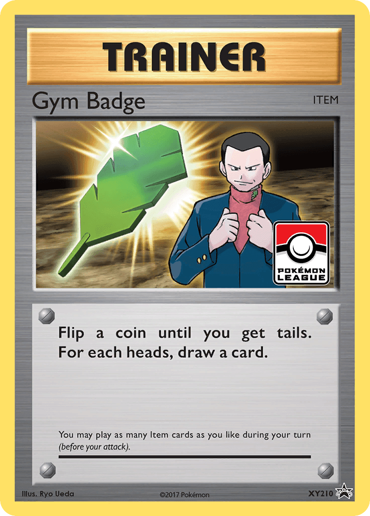 Holofoil, Item, Promo, XY210, XY: Black Star Promos Gym Badge (XY210) (Giovanni) [XY: Black Star Promos] - Trading Card World