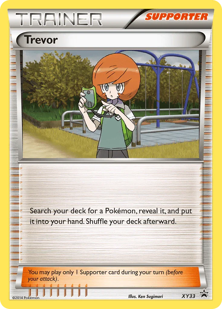 Holofoil, Normal, Promo, Supporter, XY33, XY: Black Star Promos Trevor (XY33) [XY: Black Star Promos] - Trading Card World