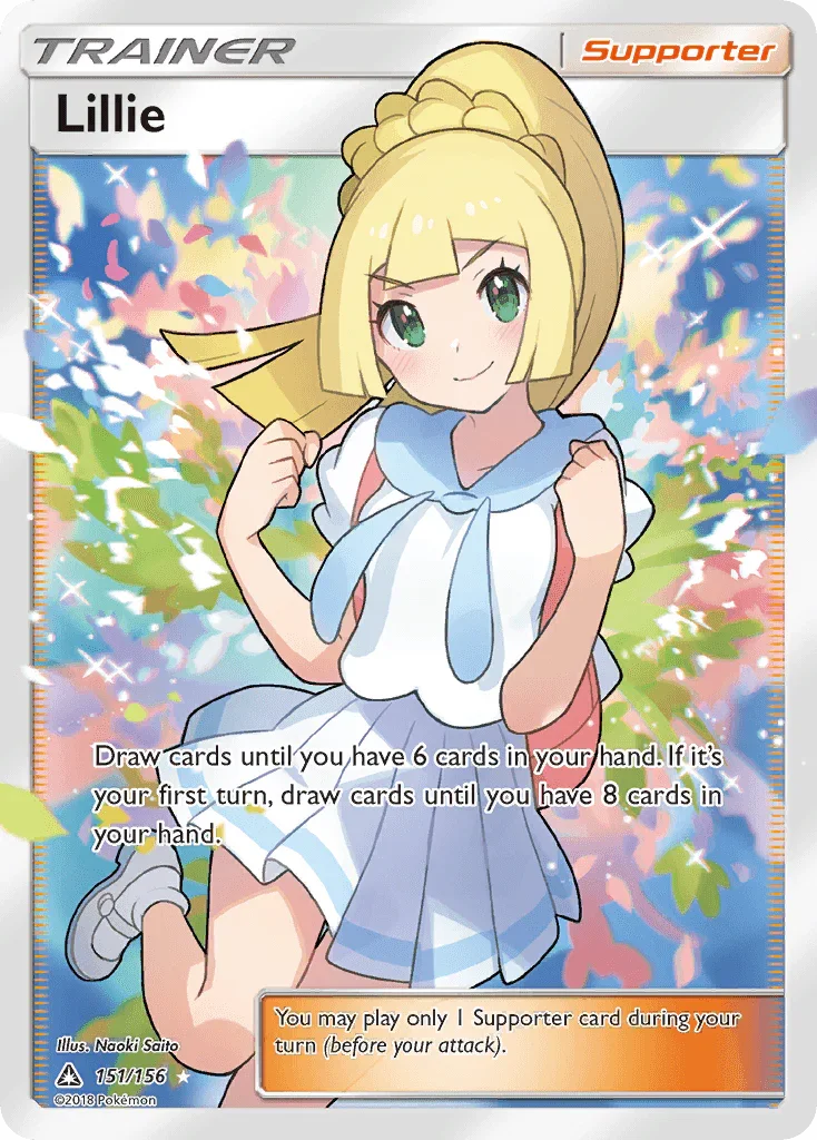 151, Holofoil, Sun & Moon: Ultra Prism, Supporter, Ultra Rare Lillie (151/156) [Sun & Moon: Ultra Prism] - Trading Card World