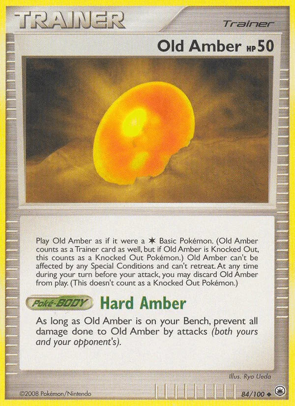 84, Diamond & Pearl: Majestic Dawn, Item, Normal, Reverse Holofoil, Uncommon Old Amber (84/100) [Diamond & Pearl: Majestic Dawn] - Trading Card World