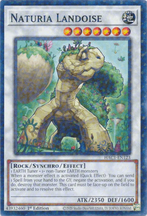1st Edition, Common, Earth, Hidden Arsenal: Chapter 1, Rock, Synchro/Effect Monster Naturia Landoise (Duel Terminal) [HAC1-EN123] Common - Trading Card World