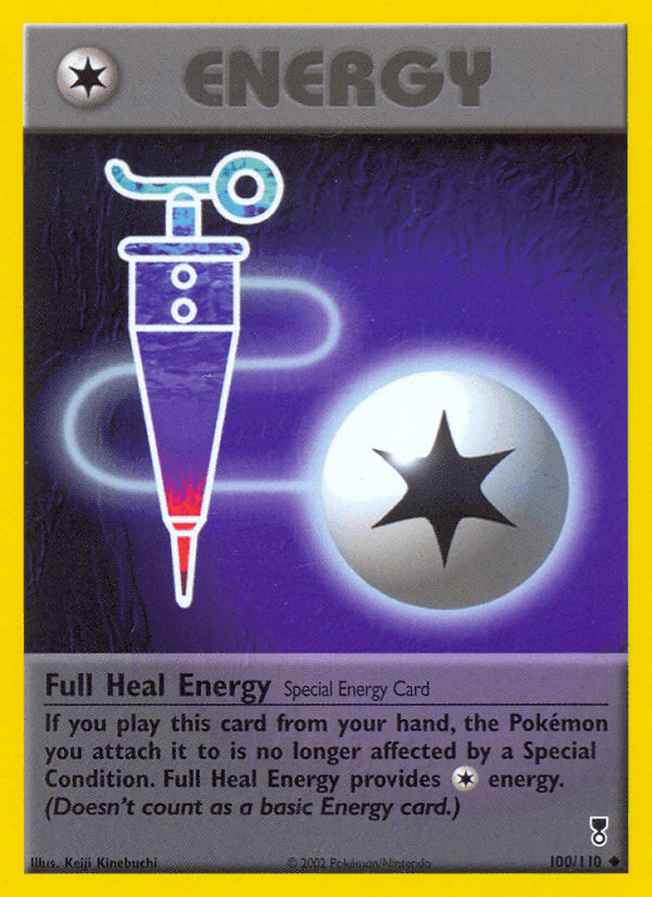 100, Legendary Collection, Normal, Reverse Holofoil, Special Energy, Uncommon Full Heal Energy (100/110) [Legendary Collection] - Trading Card World
