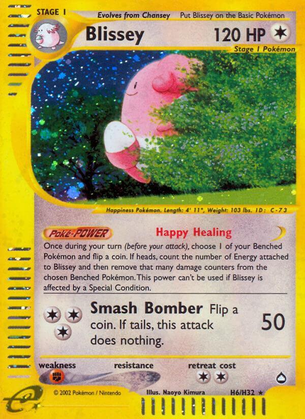 Aquapolis, Colorless, Fighting[×2], H6, Holofoil, Rare, Reverse Holofoil Blissey (H6/H32) [Aquapolis] - Trading Card World