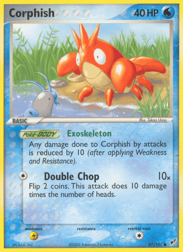 57, Common, EX: Deoxys, Lightning[×2], Normal, Water Corphish (57/107) [EX: Deoxys] - Trading Card World