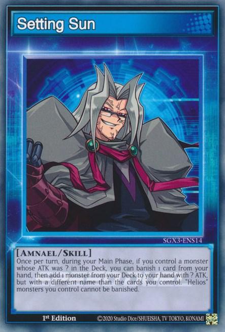 1st Edition, Common, Skill, Speed Duel GX: Duelists of Shadows Setting Sun [SGX3-ENS14] Common - Trading Card World