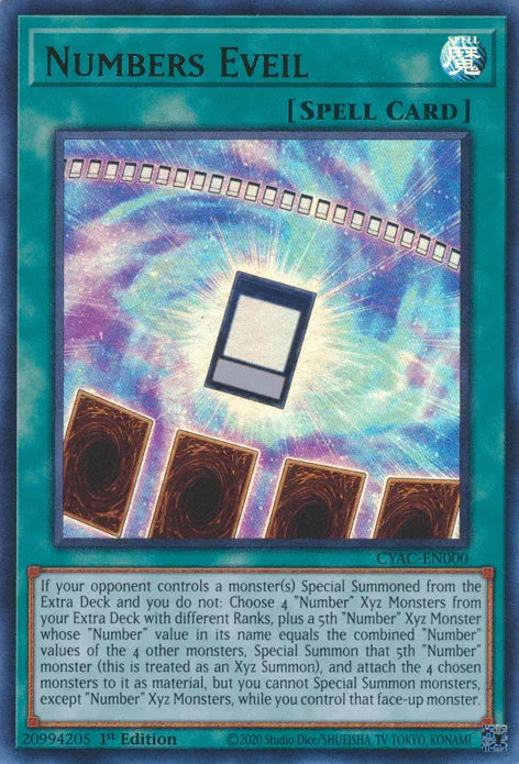 1st Edition, Cyberstorm Access, Normal Spell, Spell, Ultra Rare Numbers Eveil [CYAC-EN000] Ultra Rare - Trading Card World