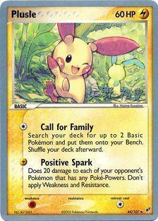 44, Colorless, Fighting[x2], Normal, Uncommon, World Championships 2006 Plusle (44/107) (B-L-S - Hiroki Yano) [World Championships 2006] - Trading Card World