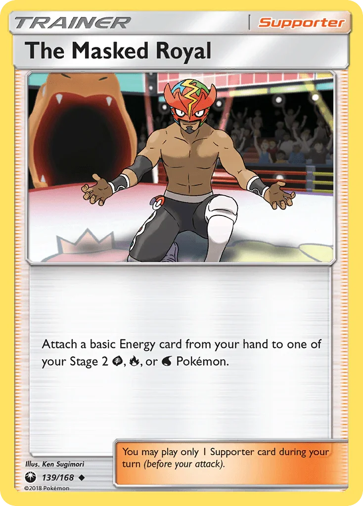 139, Normal, Reverse Holofoil, Sun & Moon: Celestial Storm, Supporter, Uncommon The Masked Royal (139/168) [Sun & Moon: Celestial Storm] - Trading Card World