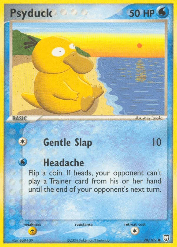 70, Common, EX: Team Rocket Returns, Lightning[×2], Normal, Water Psyduck (70/109) [EX: Team Rocket Returns] - Trading Card World