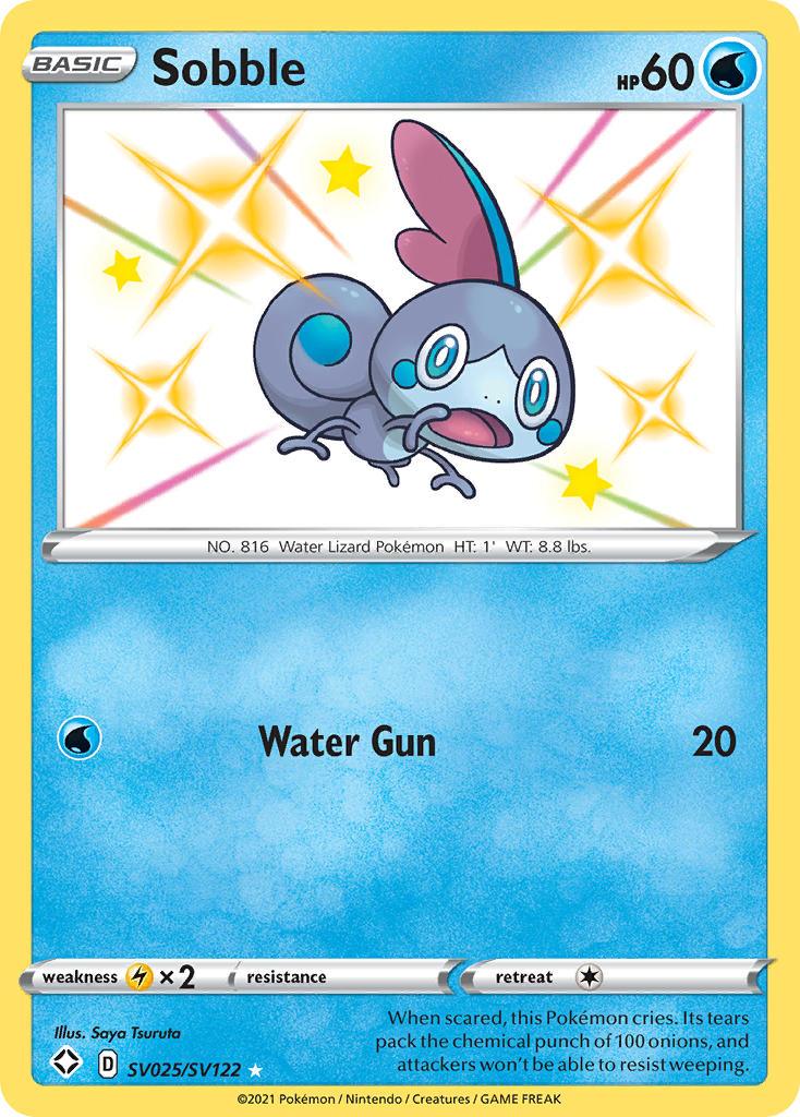 Holofoil, Lightning[×2], SV025, Sword & Shield: Shining Fates, Ultra Rare, Water Sobble (SV025/SV122) [Sword & Shield: Shining Fates] - Trading Card World