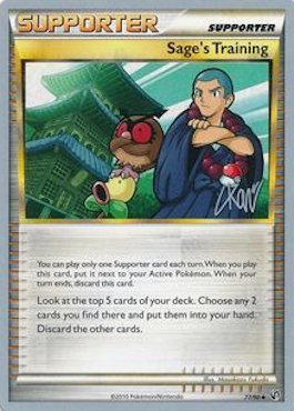 77, Normal, Supporter, Uncommon, World Championships 2011 Sage's Training (77/90) (Reshiphlosion - Christopher Kan) [World Championships 2011] - Trading Card World