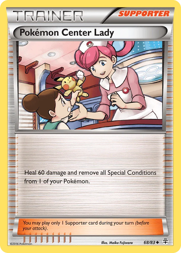 68, Normal, Reverse Holofoil, Supporter, Uncommon, XY: Generations Pokemon Center Lady (68/83) [XY: Generations] - Trading Card World