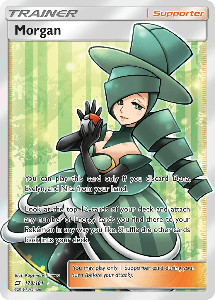 178, Holofoil, Sun & Moon: Team Up, Supporter, Ultra Rare Morgan (178/181) [Sun & Moon: Team Up] - Trading Card World