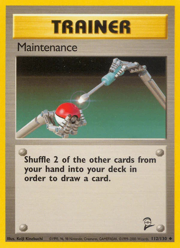 112, Base Set 2, Normal, Trainer, Uncommon Maintenance (112/130) [Base Set 2] - Trading Card World