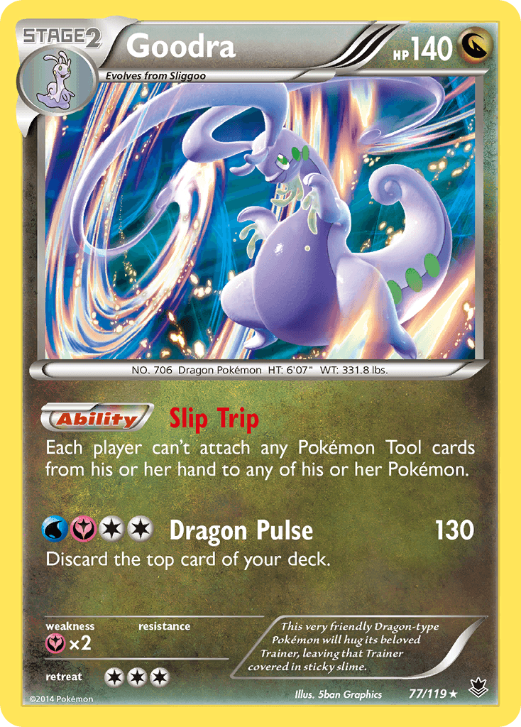 77, Dragon, Fairy[×2], Holo Rare, Holofoil, Reverse Holofoil, XY: Phantom Forces Goodra (77/119) [XY: Phantom Forces] - Trading Card World