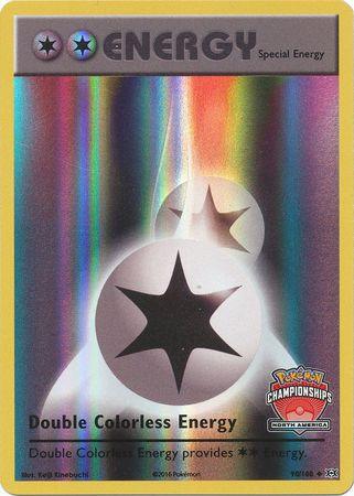 90, Colorless, Holofoil, Promo, XY: Evolutions Double Colorless Energy (90/108) (NA International Championship Promo) [XY: Evolutions] - Trading Card World