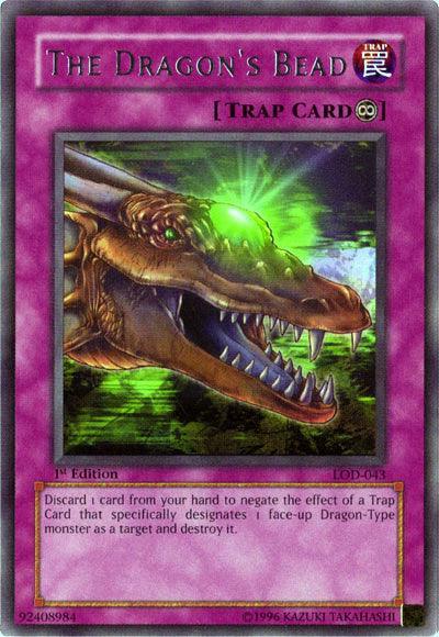 1st Edition, Continuous Trap, Legacy of Darkness, Rare, Trap, Unlimited The Dragon's Bead [LOD-043] Rare - Trading Card World