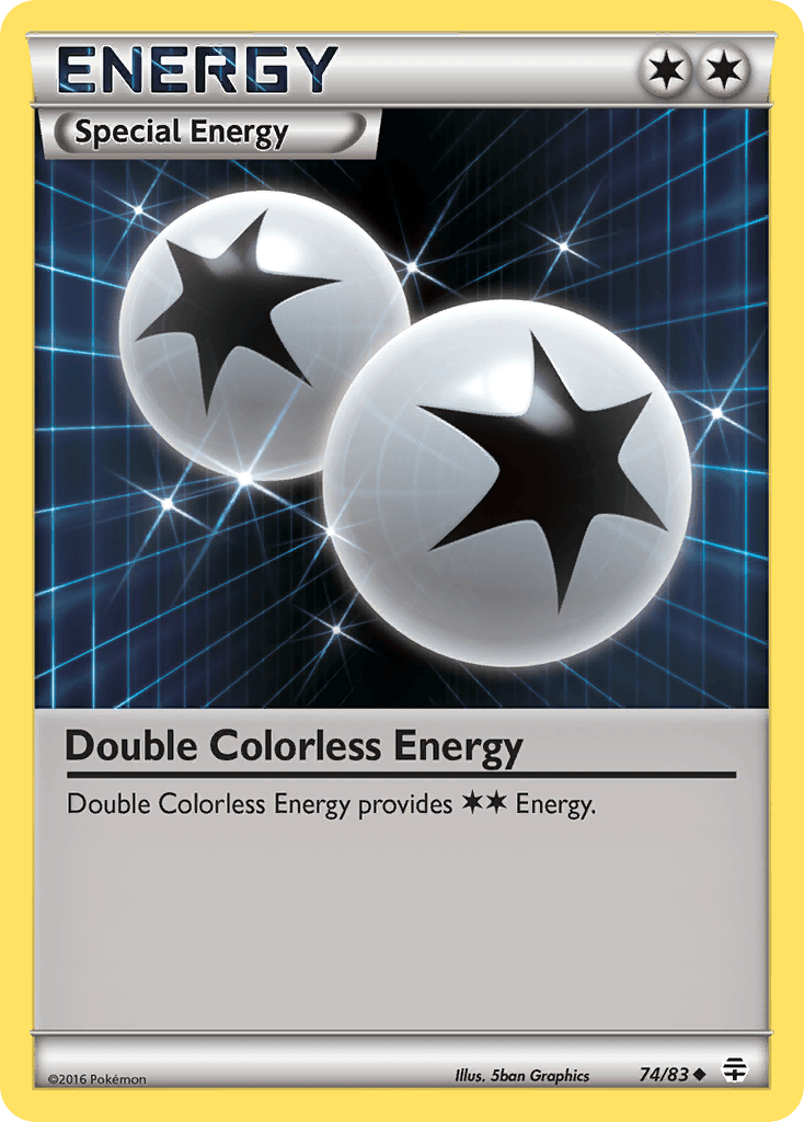 74, Normal, Reverse Holofoil, Special Colorless Energy, Uncommon, XY: Generations Double Colorless Energy (74/83) [XY: Generations] - Trading Card World
