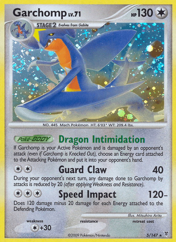 Colorless, Colorless[+30], Holo Rare, Holofoil, Platinum: Supreme Victors, Reverse Holofoil Garchomp (5/147) [Platinum: Supreme Victors] - Trading Card World