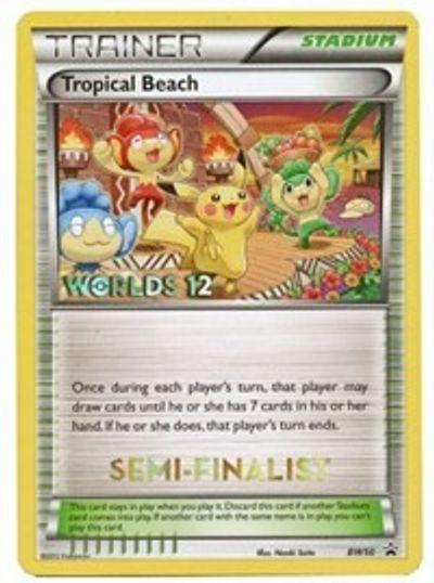 Black & White: Black Star Promos, BW50, Normal, Promo, Stadium Tropical Beach (BW50) (Semi Finalist) [Black & White: Black Star Promos] - Trading Card World