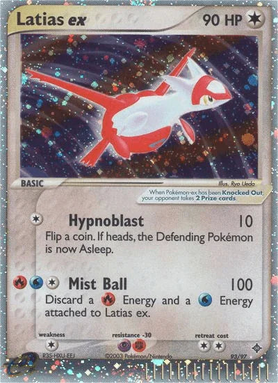 93, Colorless, Colorless[×2], EX: Dragon, Fighting[-30], Holofoil, Psychic[-30], Ultra Rare Latias ex (93/97) [EX: Dragon] - Trading Card World