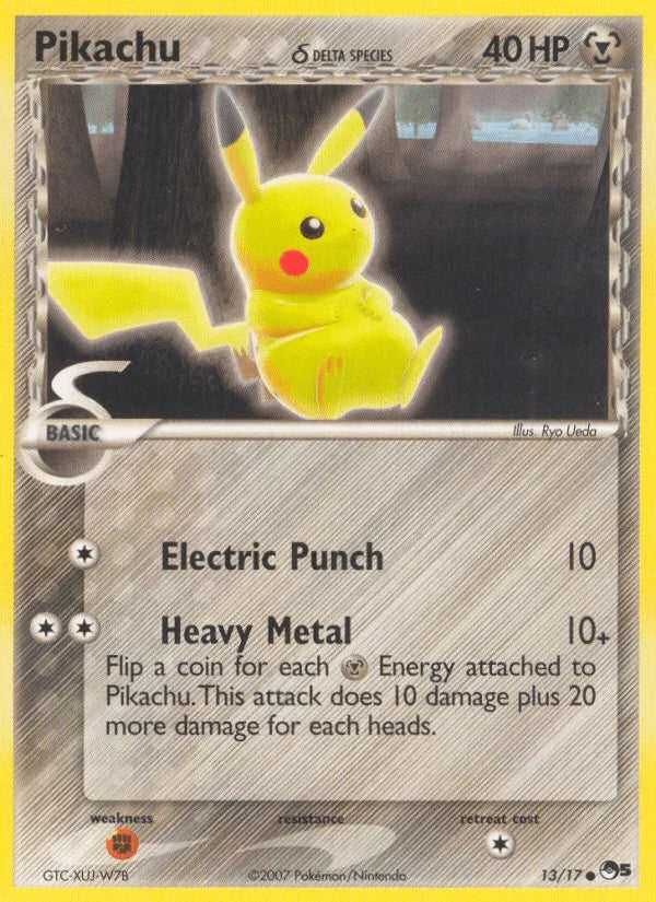 13, Common, Fighting[×2], Metal, Normal, POP Series 5 Pikachu (13/17) (Delta Species) [POP Series 5] - Trading Card World