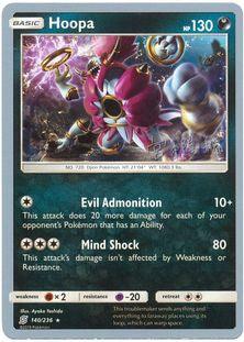 140, Darkness, Fighting[×2], Normal, Psychic[-20], Rare, World Championships 2019 Hoopa (140/236) (Pikarom Judge - Haruki Miyamoto) [World Championships 2019] - Trading Card World