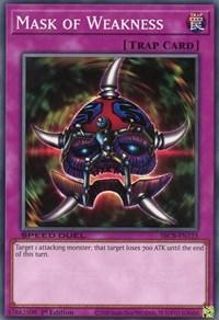 1st Edition, Common, Normal Trap, Speed Duel: Battle City Box, Trap Mask of Weakness [SBCB-EN123] Common - Trading Card World