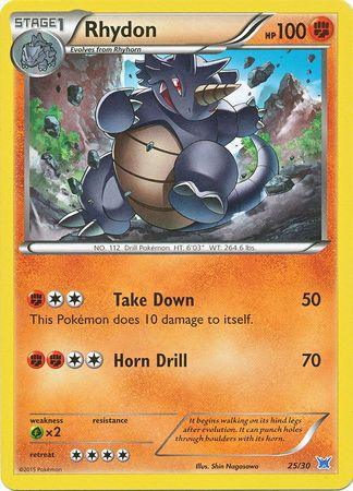 25, Fighting, Grass[×2], Holofoil, Promo, XY: Trainer Kit 2 - Latios Rhydon (25/30) [XY: Trainer Kit 2 - Latios] - Trading Card World