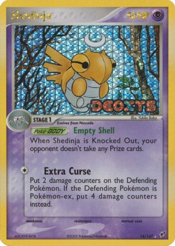 14, EX: Deoxys, Holo Rare, Psychic, Reverse Holofoil Shedinja (14/107) (Stamped) [EX: Deoxys] - Trading Card World