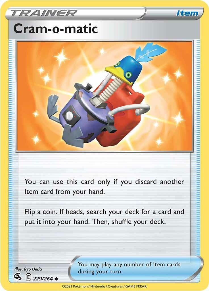 229, Item, Normal, Reverse Holofoil, Sword & Shield: Fusion Strike, Uncommon Cram-o-matic (229/264) [Sword & Shield: Fusion Strike] - Trading Card World