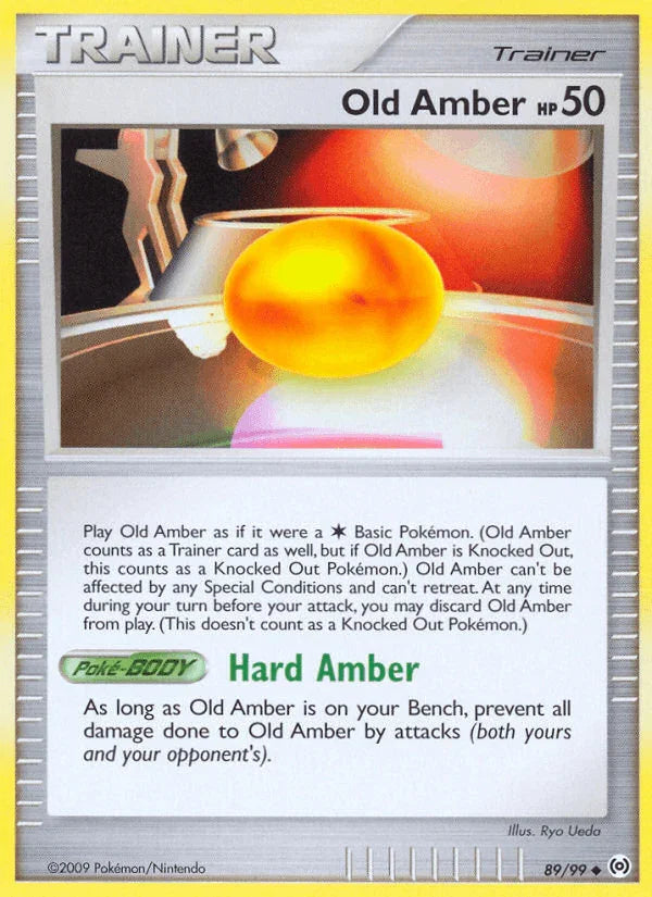 89, Item, Normal, Platinum: Arceus, Reverse Holofoil, Uncommon Old Amber (89/99) [Platinum: Arceus] - Trading Card World