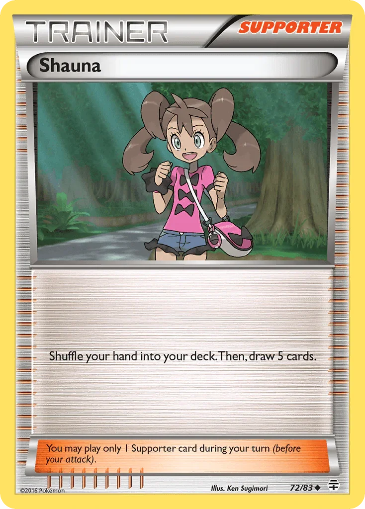 72, Normal, Reverse Holofoil, Supporter, Uncommon, XY: Generations Shauna (72/83) [XY: Generations] - Trading Card World