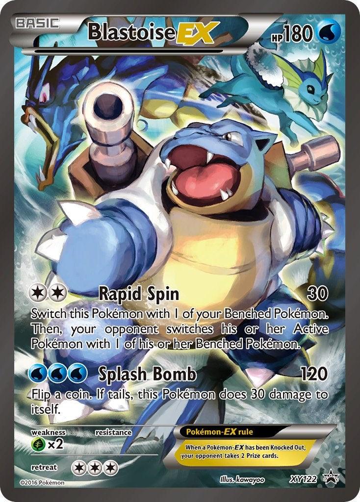 Grass [x2], Holofoil, Promo, Water, XY122, XY: Black Star Promos Blastoise EX (XY122) (Jumbo Card) [XY: Black Star Promos] - Trading Card World