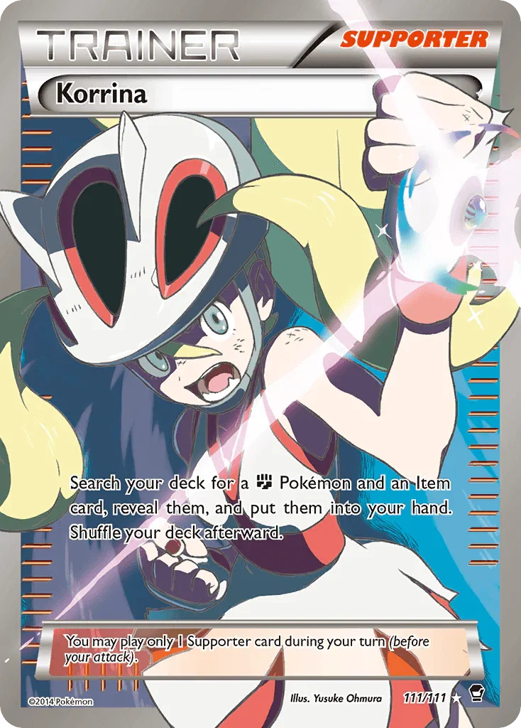 111, Holofoil, Supporter, Ultra Rare, XY: Furious Fists Korrina (111/111) [XY: Furious Fists] - Trading Card World