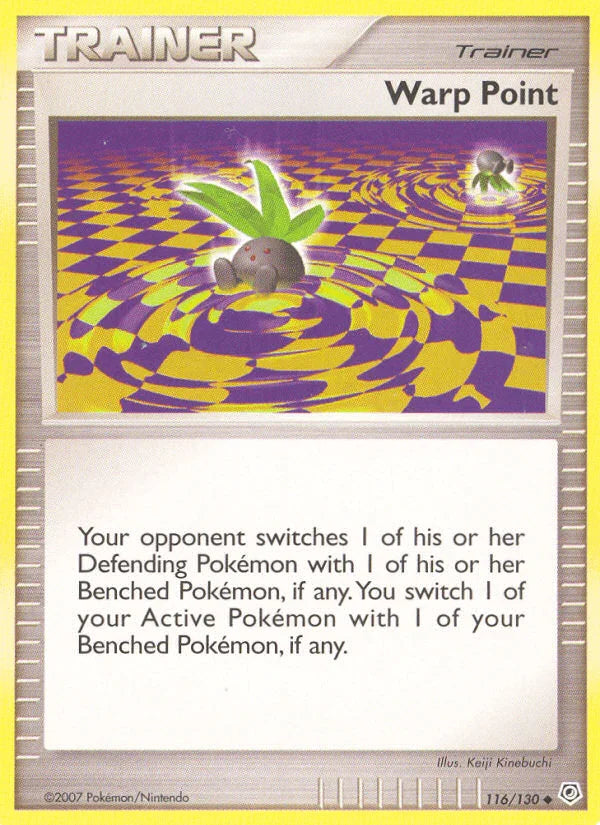 116, Diamond & Pearl: Base Set, Item, Normal, Reverse Holofoil, Uncommon Warp Point (116/130) [Diamond & Pearl: Base Set] - Trading Card World