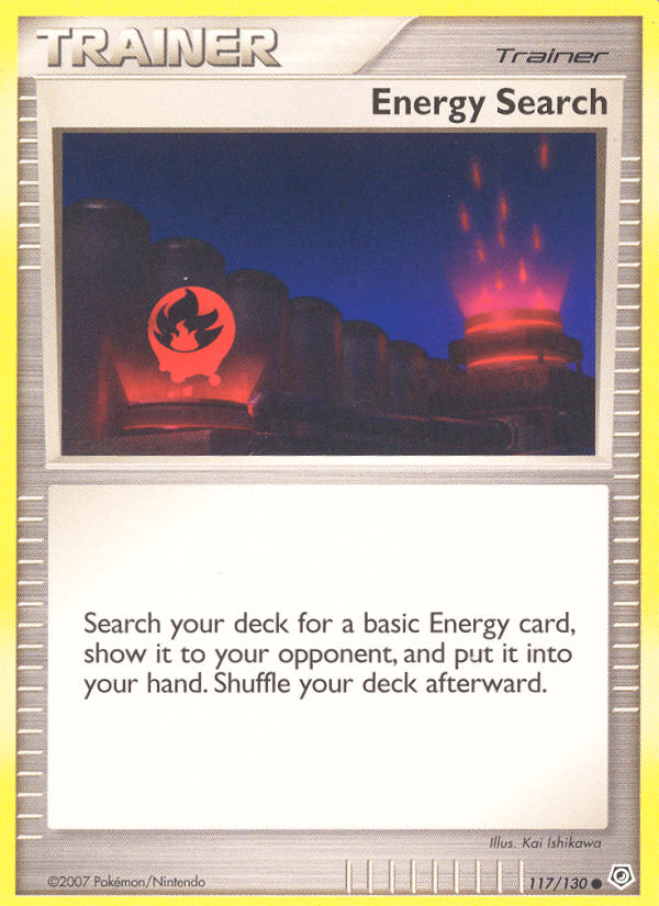 117, Common, Diamond & Pearl: Base Set, Item, Normal, Reverse Holofoil Energy Search (117/130) [Diamond & Pearl: Base Set] - Trading Card World