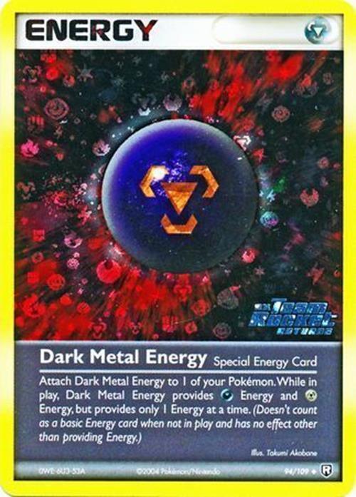 94, EX: Team Rocket Returns, Reverse Holofoil, Special Energy, Uncommon Dark Metal Energy (94/109) (Stamped) [EX: Team Rocket Returns] - Trading Card World