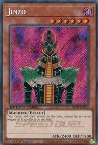 1st Edition, Dark, Effect Monster, Machine, Secret Rare, Speed Duel: Battle City Box Jinzo (Secret) [SBCB-EN147] Secret Rare - Trading Card World