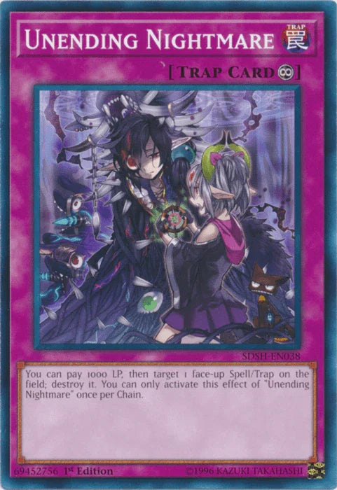 1st Edition, Common, Continuous Trap, Structure Deck: Shaddoll Showdown, Trap, Unlimited Unending Nightmare [SDSH-EN038] Common - Trading Card World