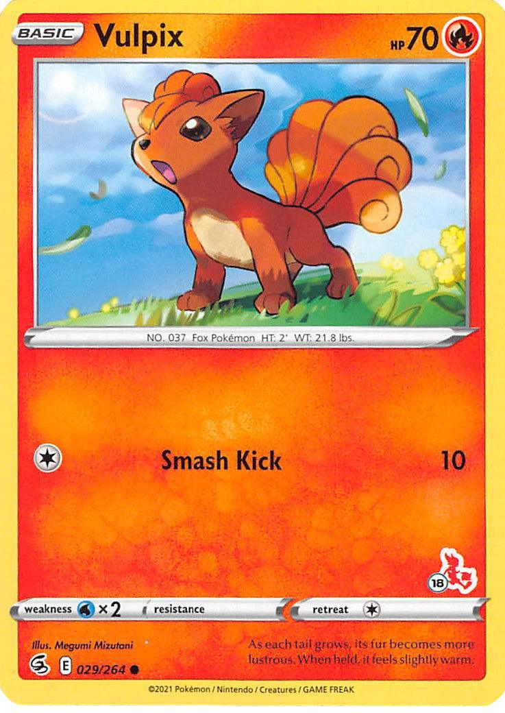 029, Battle Academy 2022, Common, Fire, Normal, Water [x2] Vulpix (029/264) (Cinderace Stamp #18) [Battle Academy 2022] - Trading Card World
