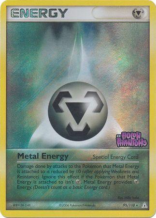 95, EX: Holon Phantoms, Rare, Reverse Holofoil Metal Energy (95/110) (Stamped) [EX: Holon Phantoms] - Trading Card World